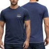 Aeronautica Militare t-shirt męski koszulka granatowy okrągły crew-neck